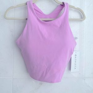 Athleta Conscious Crop in Powervita D/DD Pink